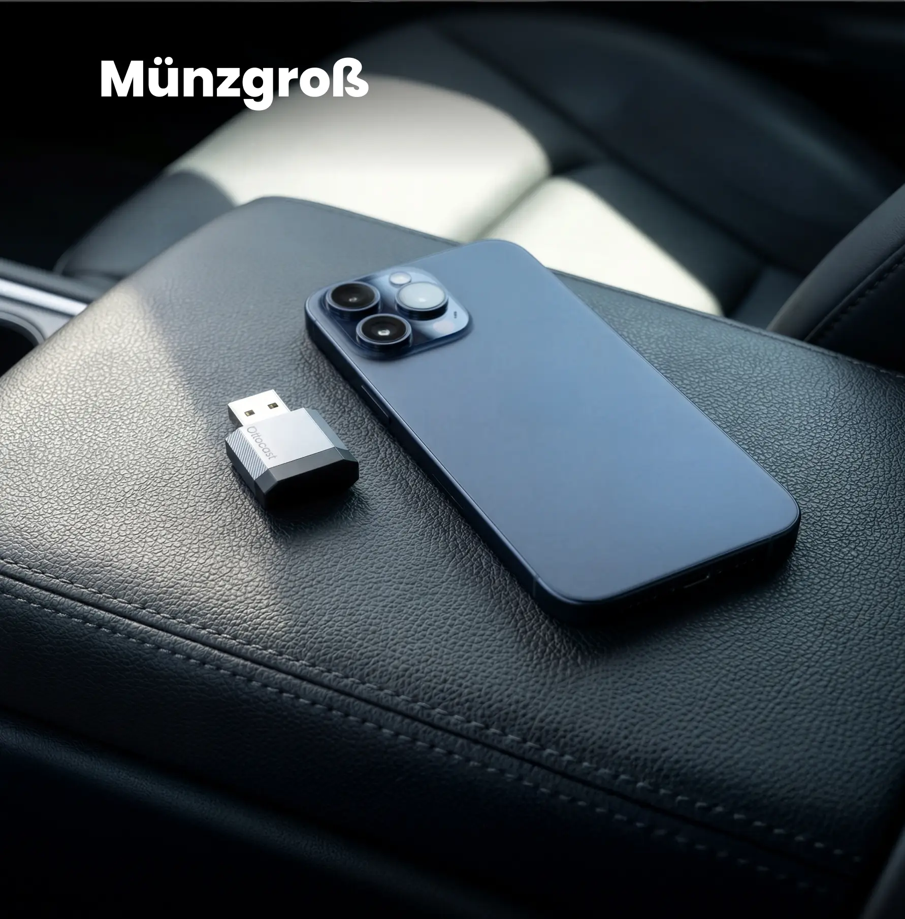 Ottocast® Mini NOVA Wireless CarPlay und Android Auto Adapter - Image 3