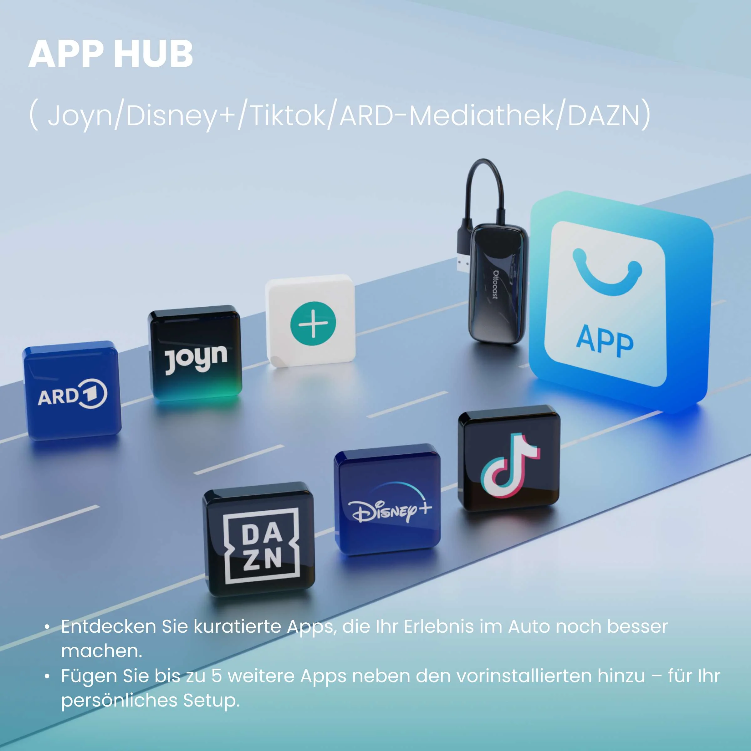 Ottocast® Play2Video Ultra All-in-1-Adapter mit App Hub - Image 5