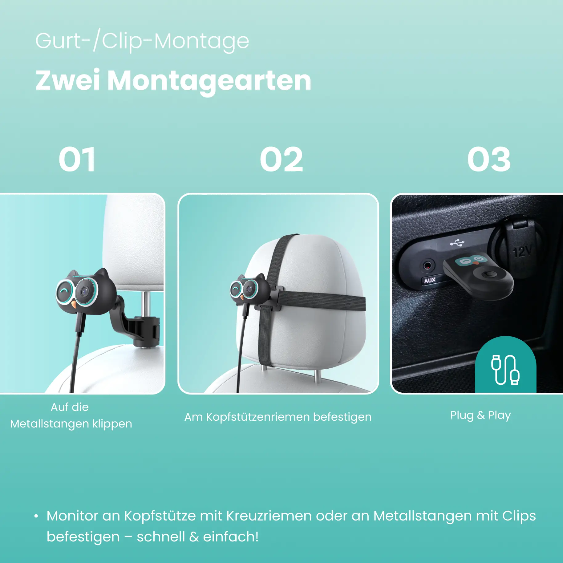 Ottocast® Cabin Care Owl Monitoring Wireless CarPlay Adapter - Image 11