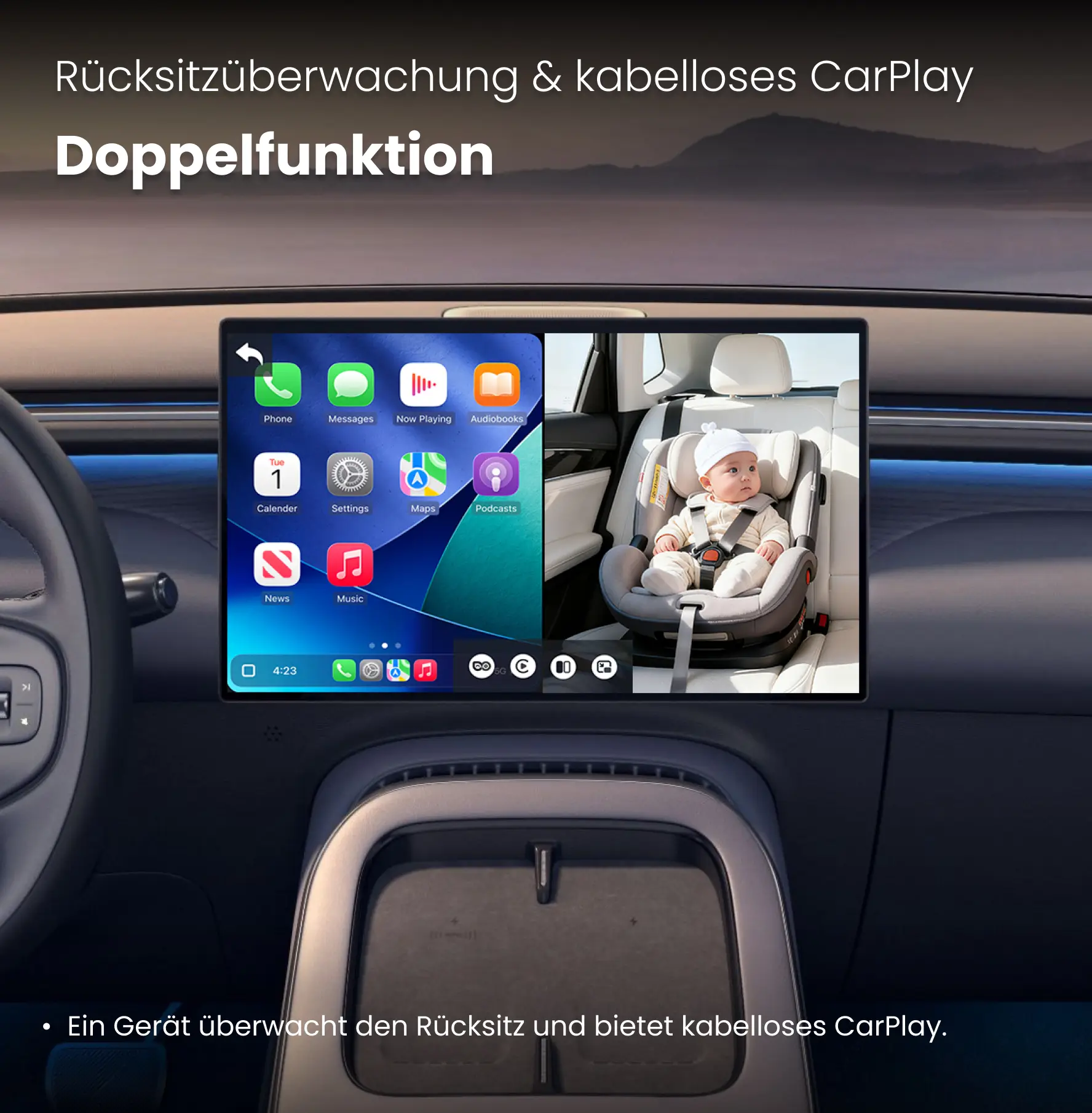 Ottocast® Cabin Care Owl Monitoring Wireless CarPlay Adapter - Image 3