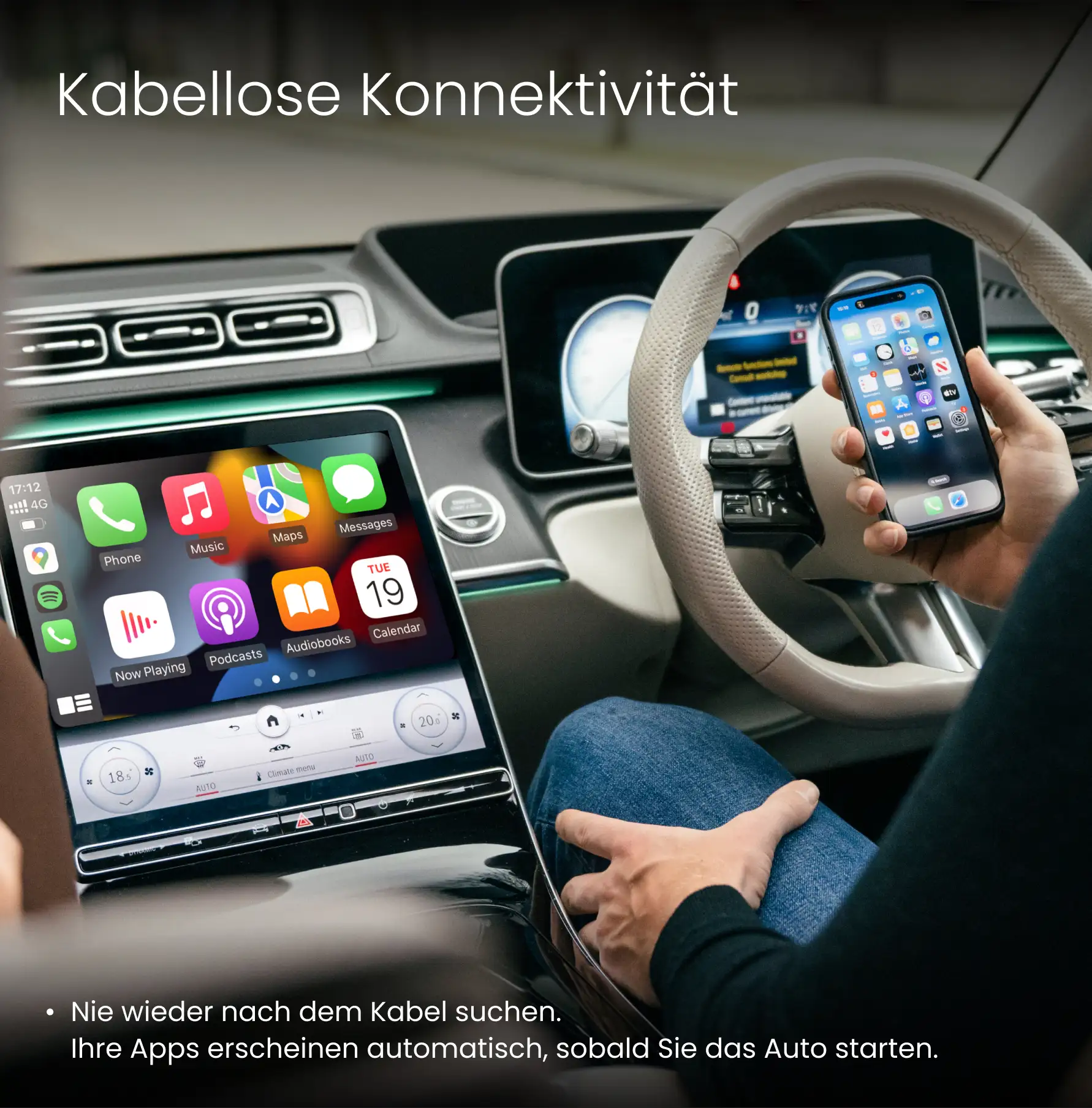 Ottocast® Mini Pico Wireless CarPlay und Android Auto Adapter - Image 3