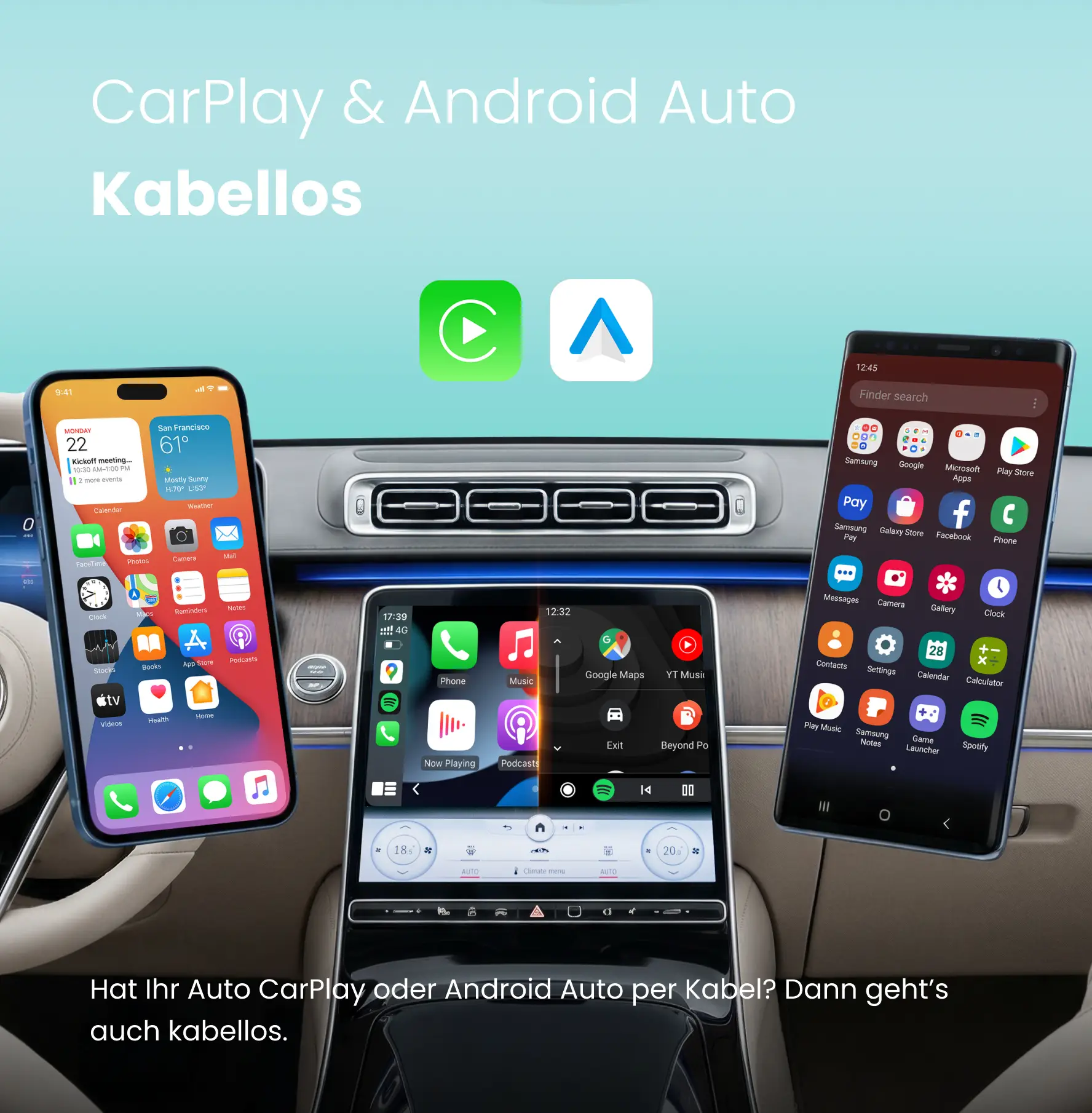 ⏳ 12-Stunden-Blitzangebot! Nicht verpassen! 💥Ottocast® Mini Tube Wireless CarPlay und Android Auto Adapter - Image 3