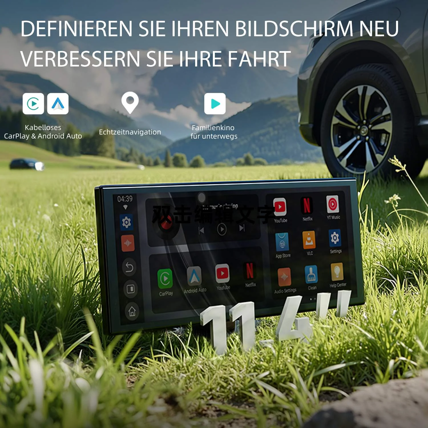 Ottocast® ScreenFlow Wireless CarPlay und Android Auto Display - Image 3