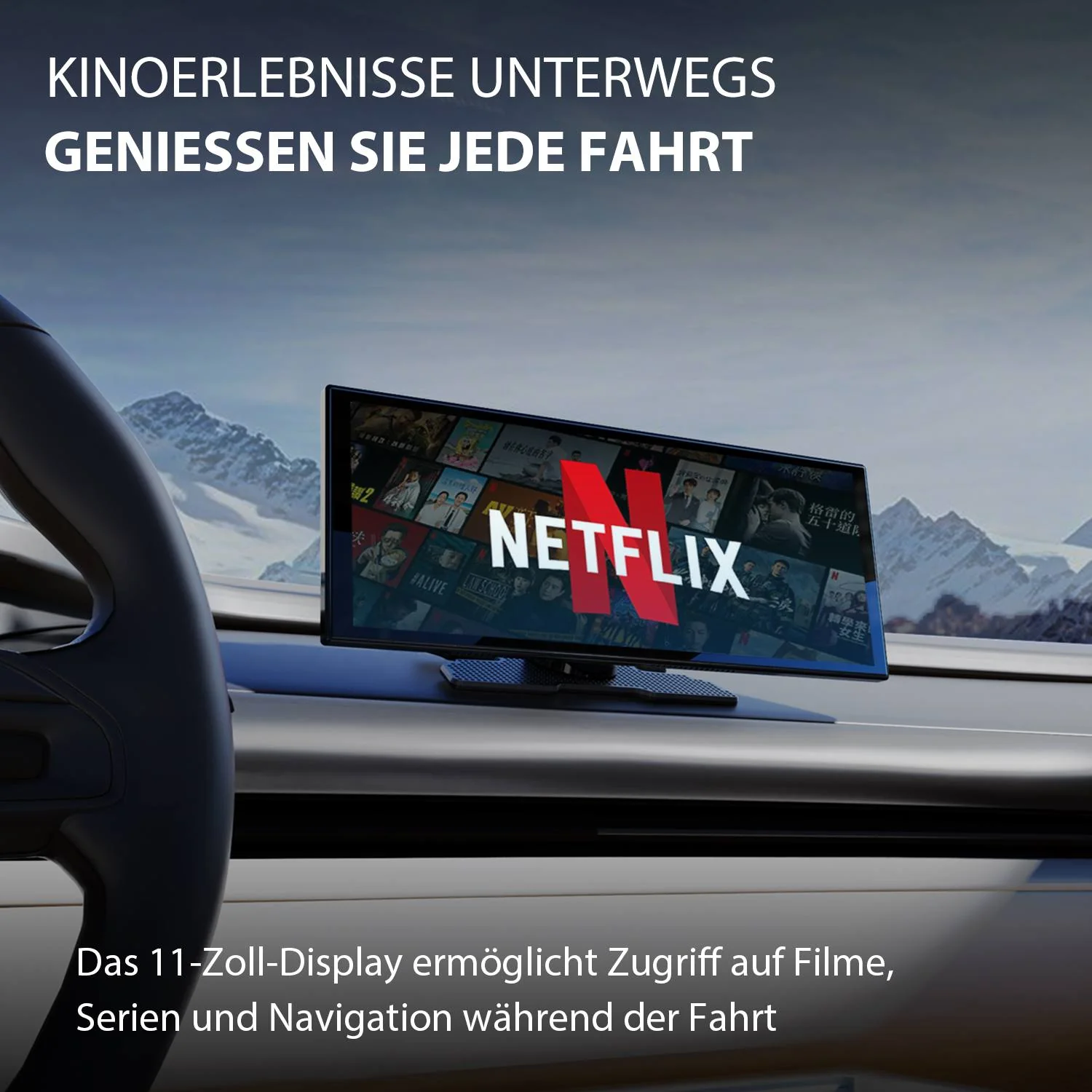 Ottocast® ScreenFlow Wireless CarPlay und Android Auto Display - Image 4