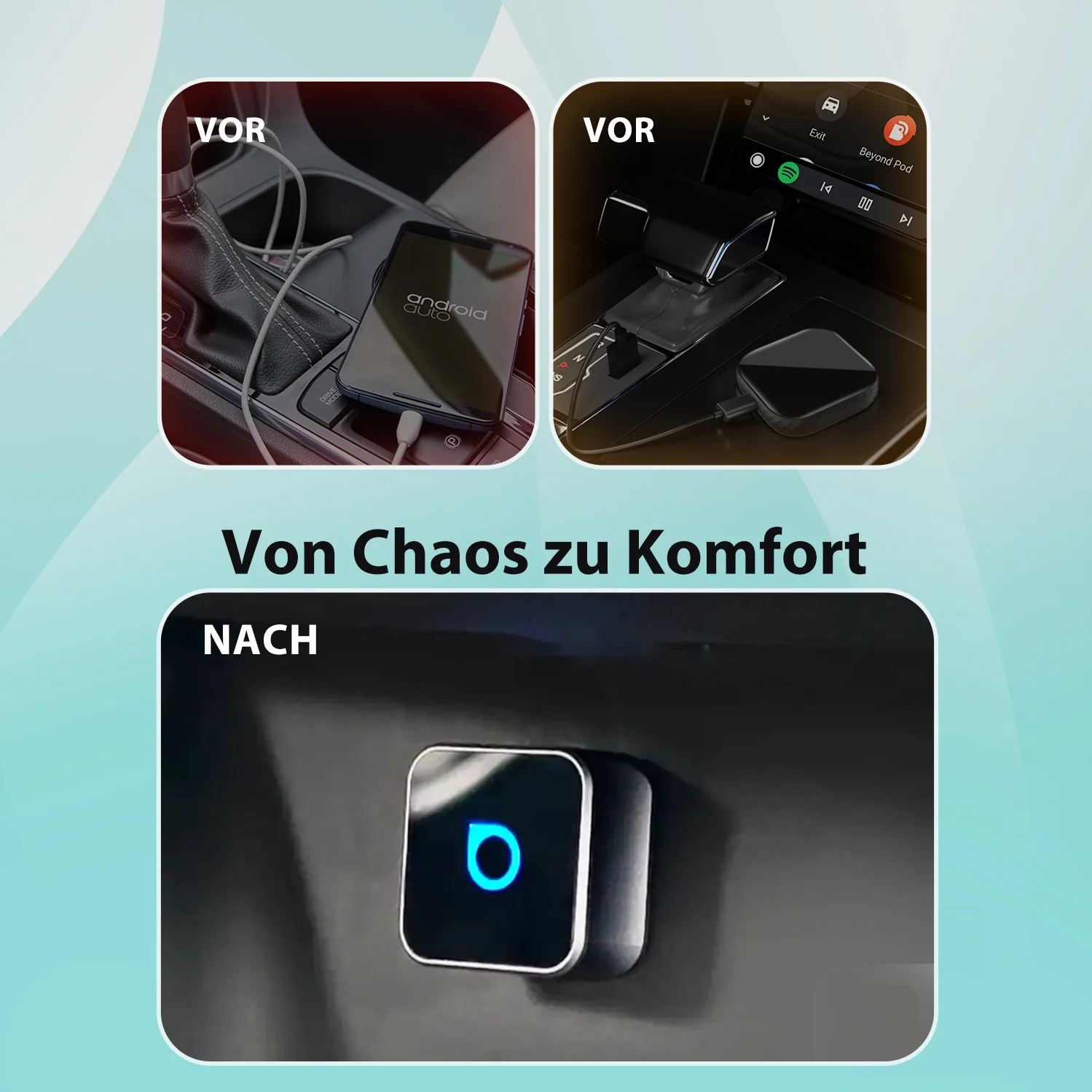 ⏳ 12-Stunden-Blitzangebot! Nicht verpassen! 💥Ottocast Mini Cube 3.0 Ultra Wireless CarPlay Und Android Auto Adapter - Image 13