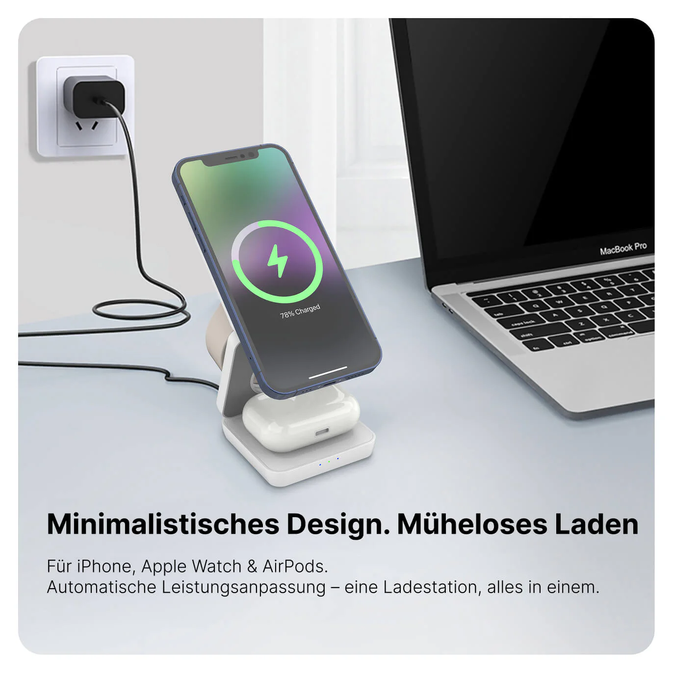 Magnetische kabellose 3-in-1-Ladestation - Image 4