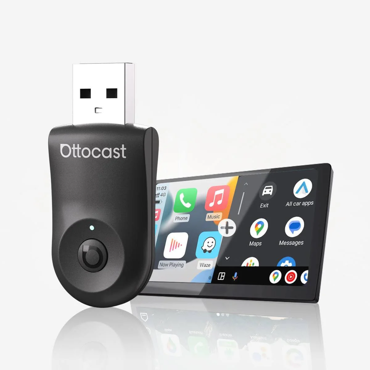 Ottocast® 2026 Mini Wireless CarPlay und Android Auto Adapter - Image 12