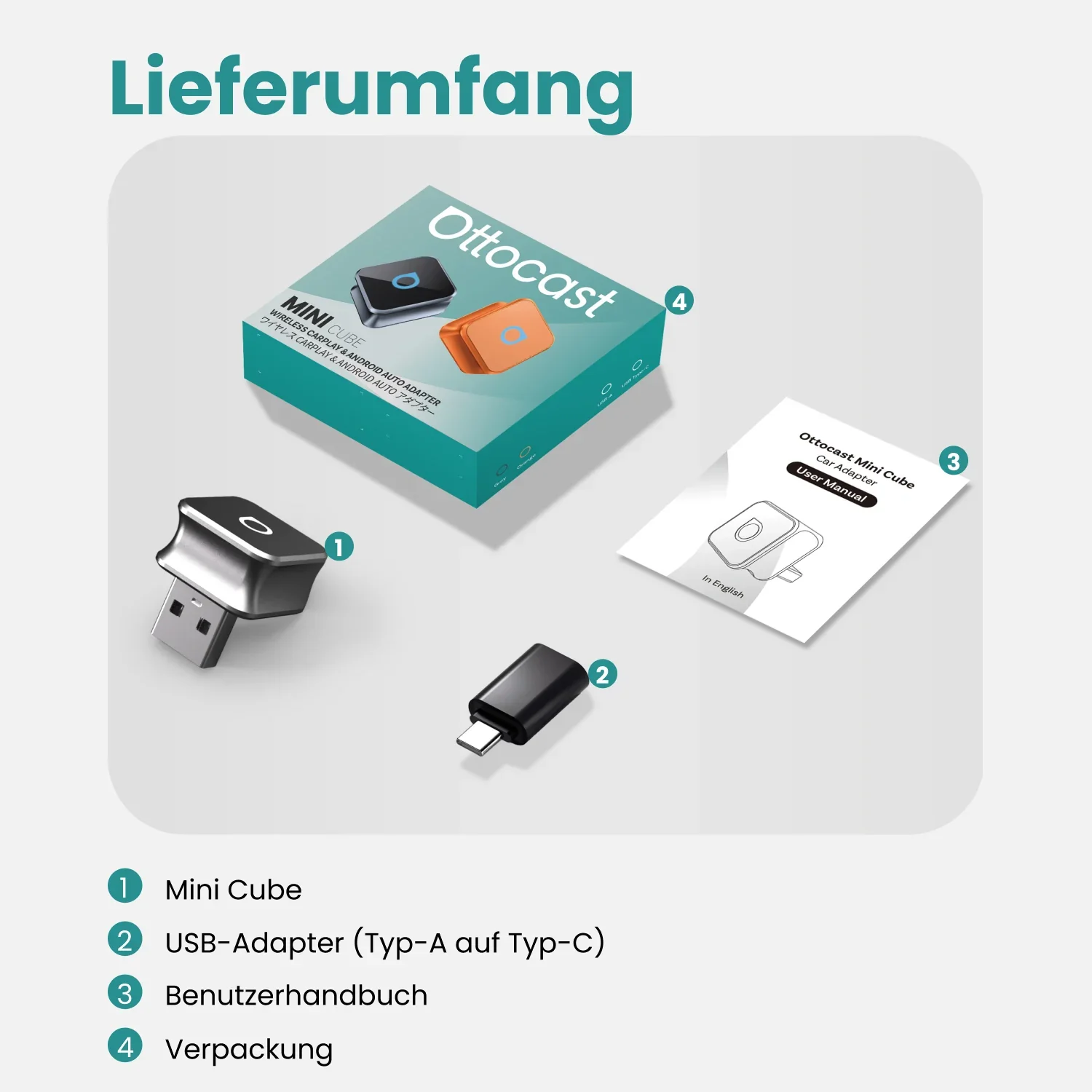 Ottocast® Mini Cube 3.0 Adapter – Cosmic Orange Sonderedition - Image 22