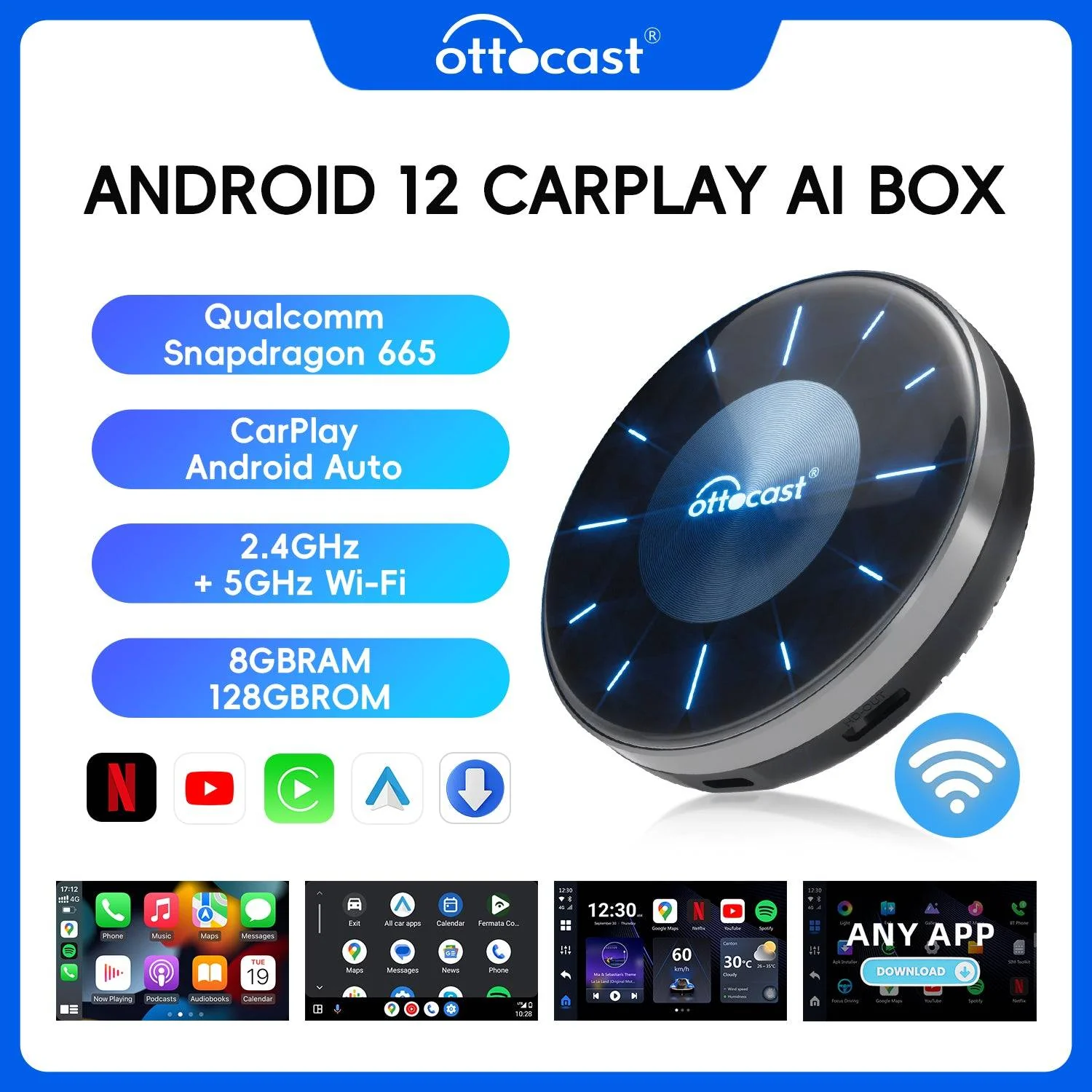 OttoAibox P3 CarPlay AI Box - Image 3