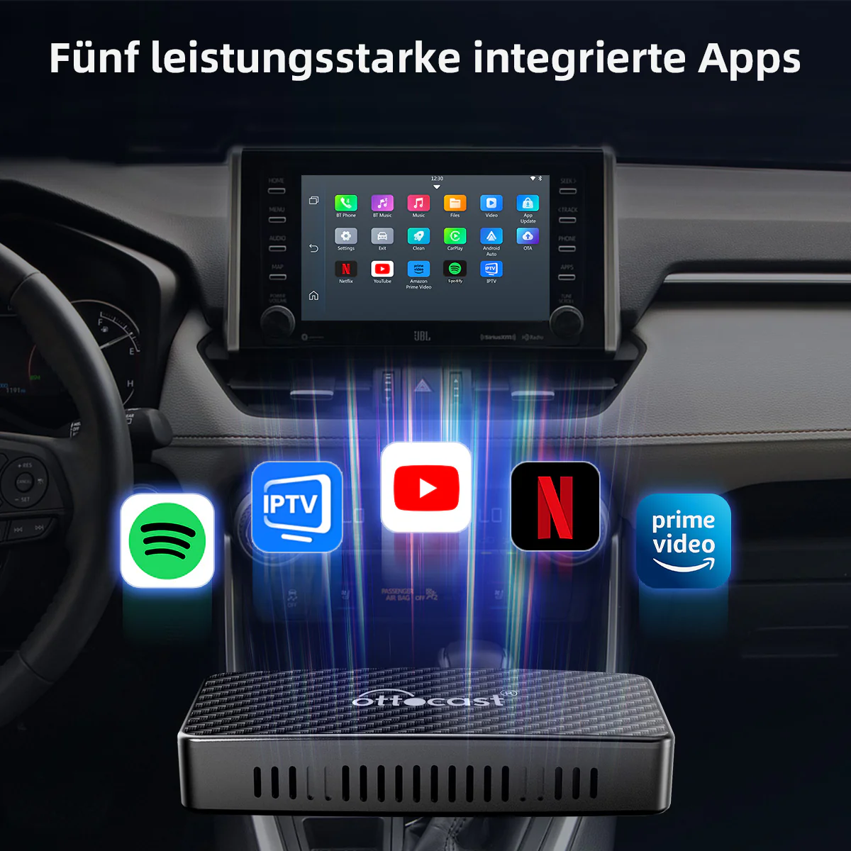 Ottocast® Play2Video Pro kabellose CarPlay und Android Auto Adapter - Image 9