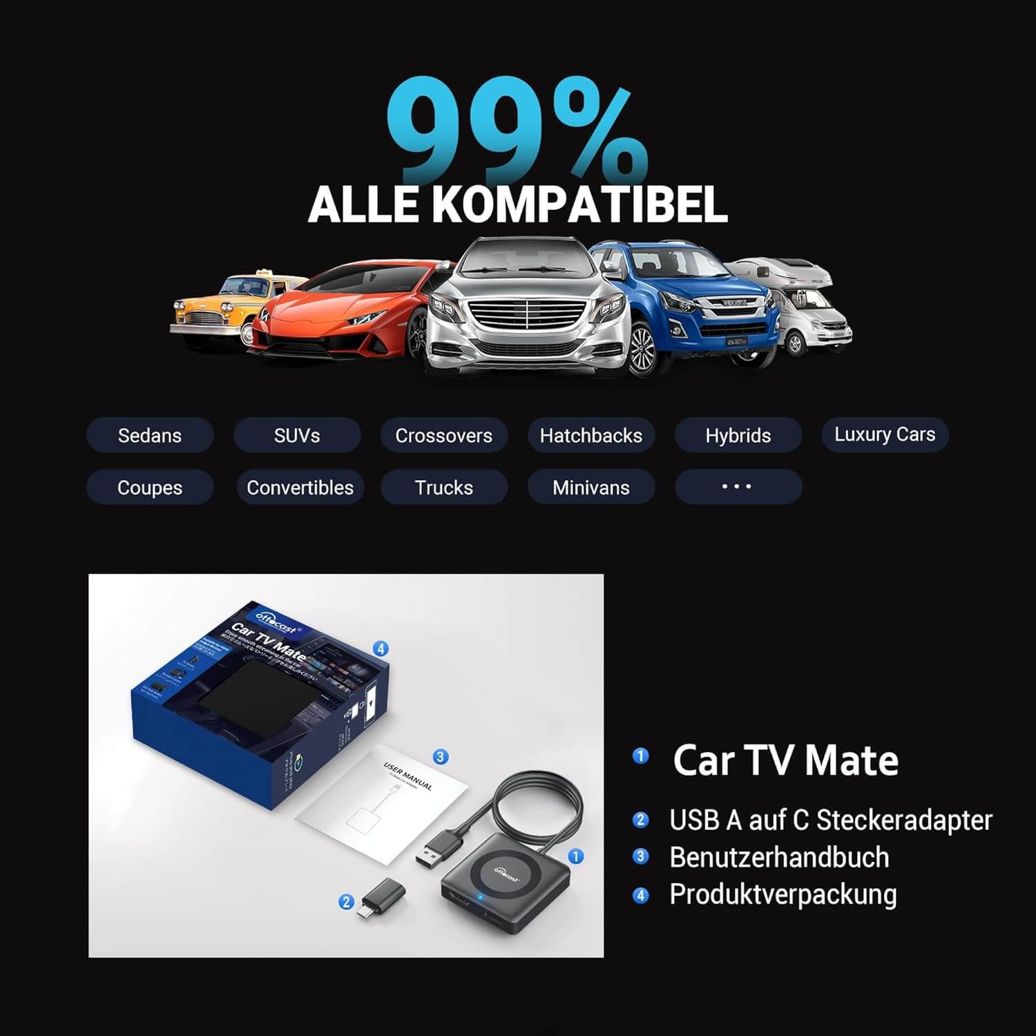 ⏳ 12-Stunden-Blitzangebot! Nicht verpassen! 💥Car TV Mate Pro - Image 10